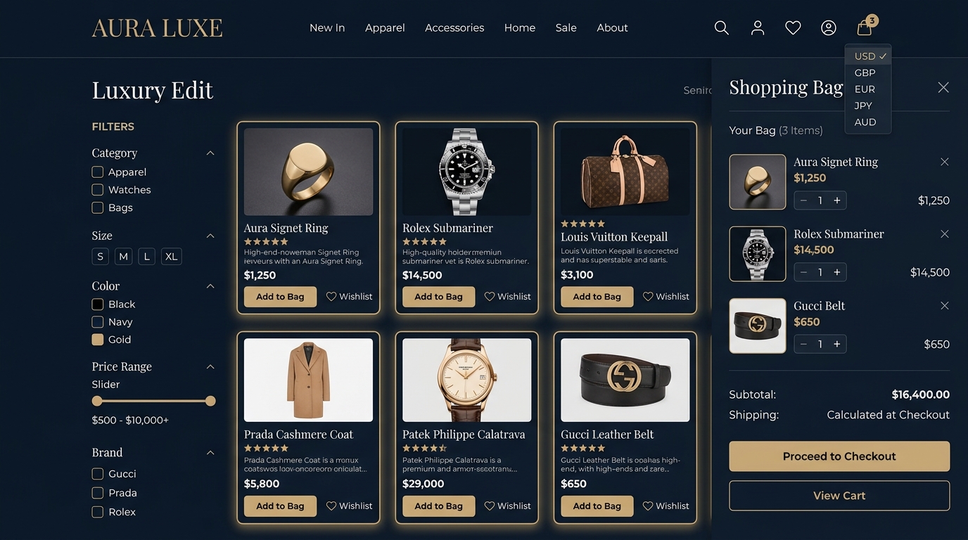 Retail & E-Commerce UI Showcase