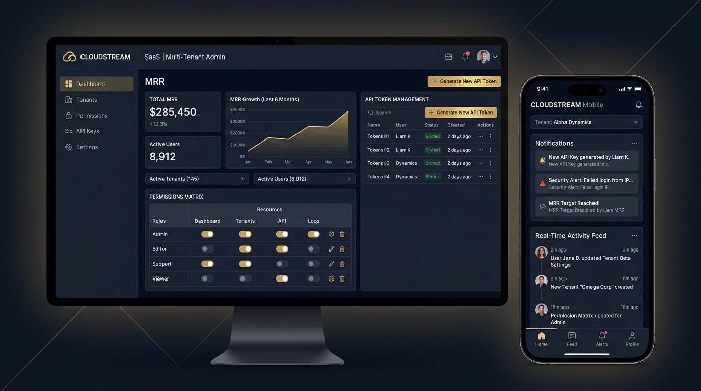 SaaS & Mobile Apps UI Showcase