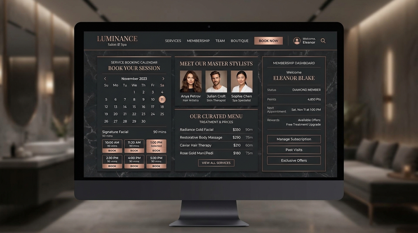 Salon & Spa UI Showcase